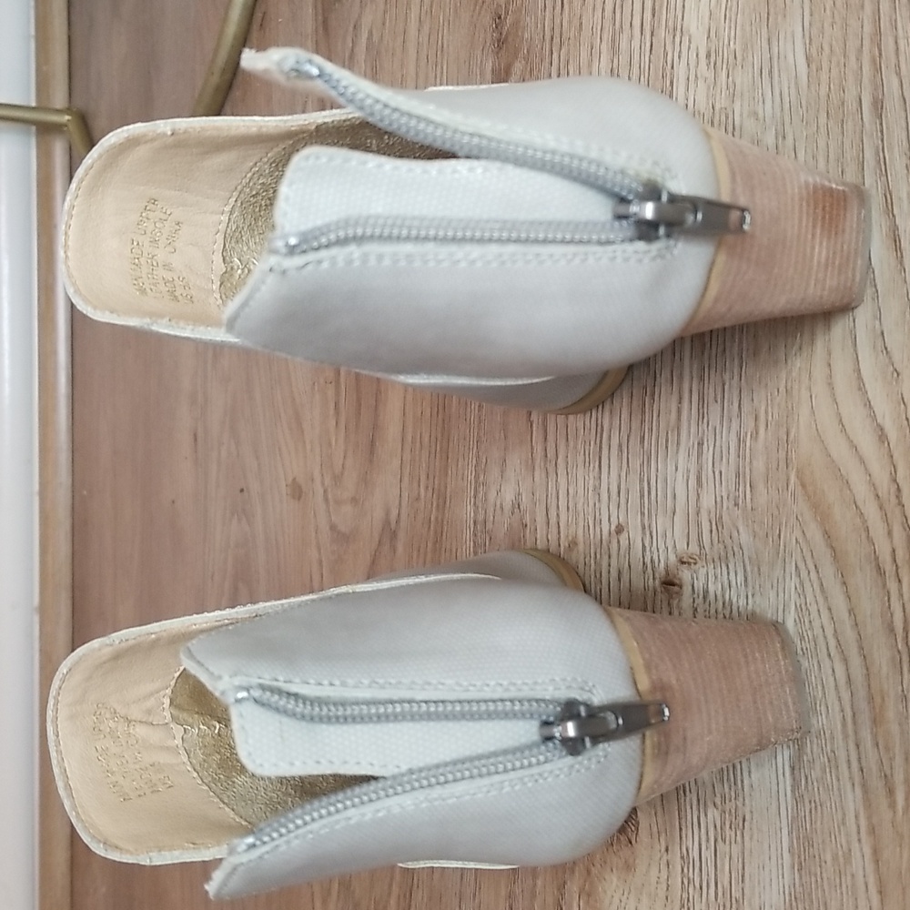 Mi.im Womens Beige Low Block Heel Booties Size 6.5 - Picture 6 of 16
